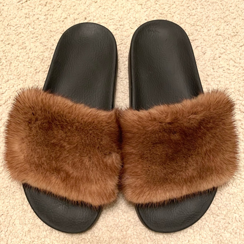 Givenchy mink slides